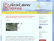 Tablet Screenshot of ddkorkyne.cz